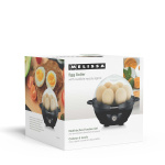 MELISSA Egg Boiler | 7 Eggs | Audible ready signal | Measuring cup | Black