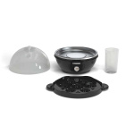 MELISSA Egg Boiler | 7 Eggs | Audible ready signal | Measuring cup | Black