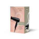 MELISSA Hair dryer with foldable handle 1600W Black