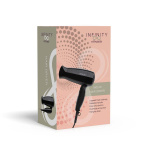 MELISSA Hair dryer with foldable handle 1600W Black