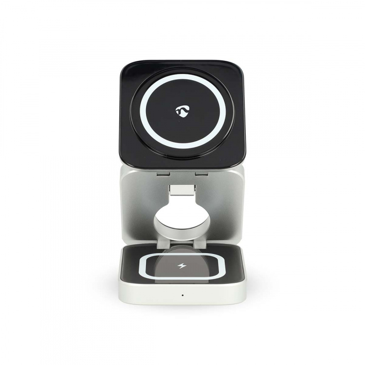 Nedis Wireless Charger | 3-in-1 | 2.5 / 5 / 15 W | LED-indicator in use | Including cable | USB-A / USB-C™ | 1.50 m