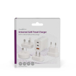 Nedis Travel Adapter | 100 - 240 V AC 50/60 Hz | 65 W | White