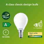 Philips LED E14 Klot P45 2,3W (40W) Frostad 485lm 2700K Energiklass A