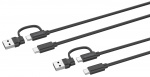 Speedlink STREAM Play & Charge USB-C/A to USB-C Cable Set, black Speedlink STREAM Play & Charge USB-C/A to USB-C Cable Set, black