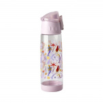 RICE Plastic Kids Drinking Bottle with Mermaid Print - Lavender - 500 ml RICE Plastic Kids Drinking Bottle with Mermaid Print - Lavender - 500 ml