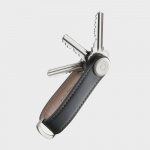 Orbitkey Leather Key Organiser - Charcoal/Grey