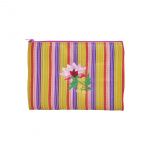 RICE Recycled Plastic Pouch Bag Flower Print