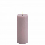 Uyuni LED pillar candle - Light lavender, Rustic - 7,8x20,3 cm (UL-PI-LL78020)