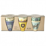 RICE 6 Pcs Small Melamine Kids Cups -Jungle Print Blue