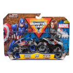 Monster Jam 1:64 Marvel 2 Pack - Captain America vs. Winter Soldier