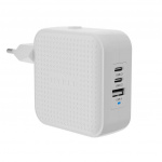 Targus Hyper - HyperJuice 70W USB-C GaN Travel Charger (2C+1A) - White