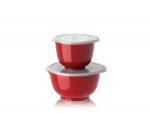 Rosti NEW Margrethe bowls, Set of 2 + lids - Red