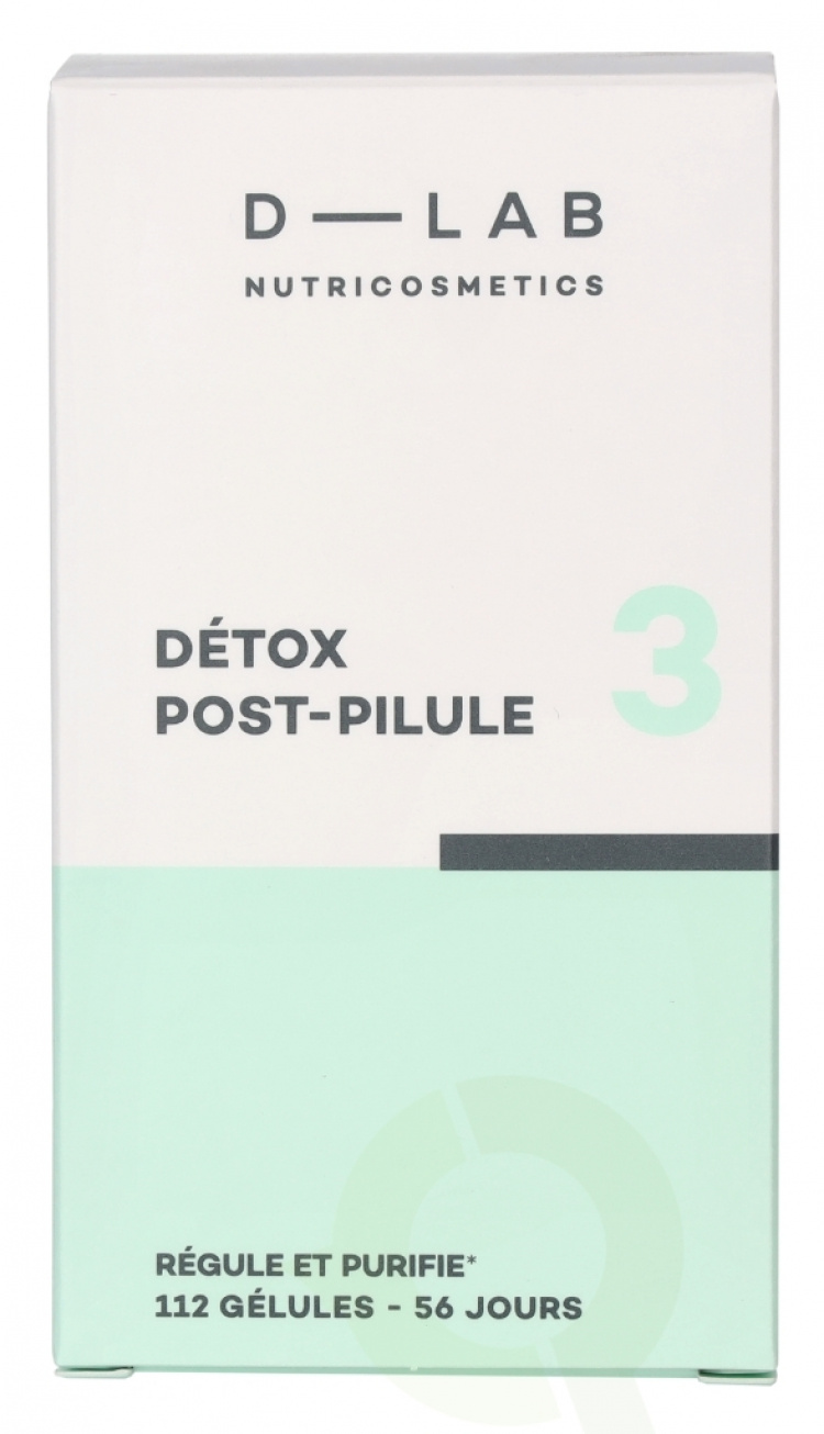 D-Lab Nutricosmetics D-Lab Detox Post-Pilule 3 Capsules 112 piece 56 Jours x 2 Capsules