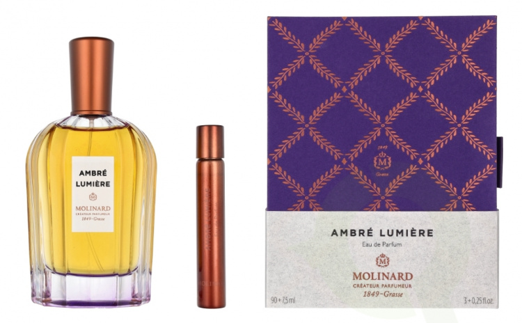 Molinard La Collection Privee Ambre Lumiere Giftset 97.5 ml Edp Spray 90ml/Edp Spray 7,5ml