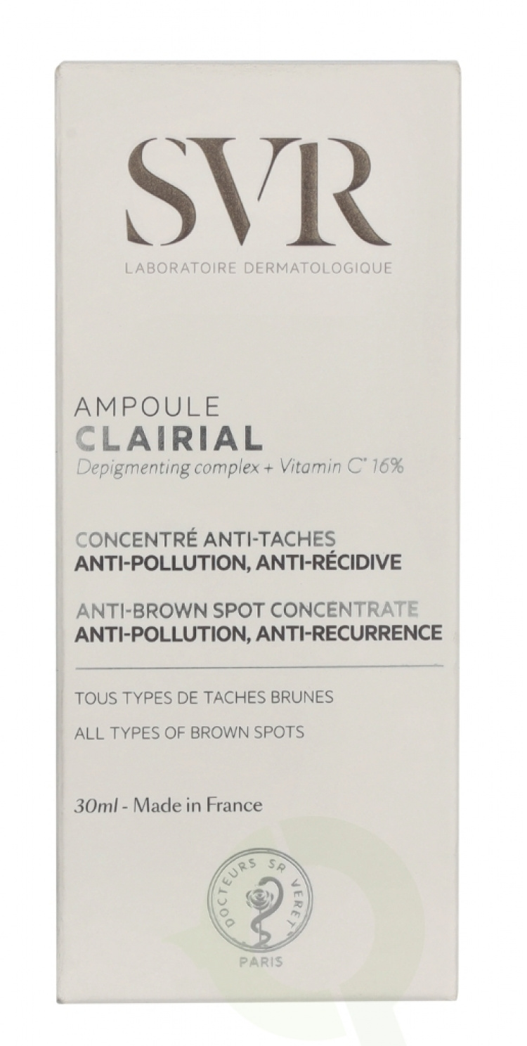 Svr Laboratories SVR Clairial Ampoule Anti-Brown Spot Concentrate 30 ml