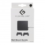 FLOATING GRIP Playstation 4 Slim and Controller Wall Mount - Bundle (Black)