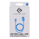 FLOATING GRIP 0,5M LED USB-C Cable (Blue)