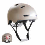 Crazy Safety Matt Sand Urban Bicycle and Skater Helmet - Sand - L (57-61cm)