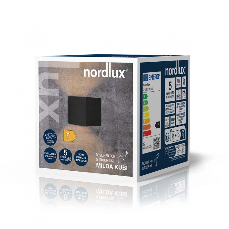 Nordlux Milda kubi Wall light Black