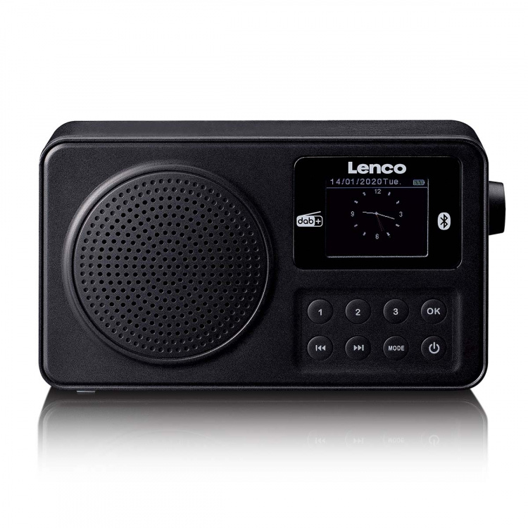 Lenco Portable DAB+/FM radio with Bluetooth® Black Lenco Portable DAB+/FM radio with Bluetooth® Black