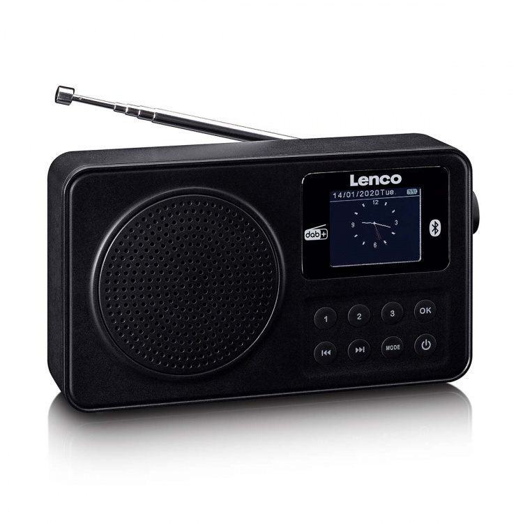 Lenco Portable DAB+/FM radio with Bluetooth® Black Lenco Portable DAB+/FM radio with Bluetooth® Black