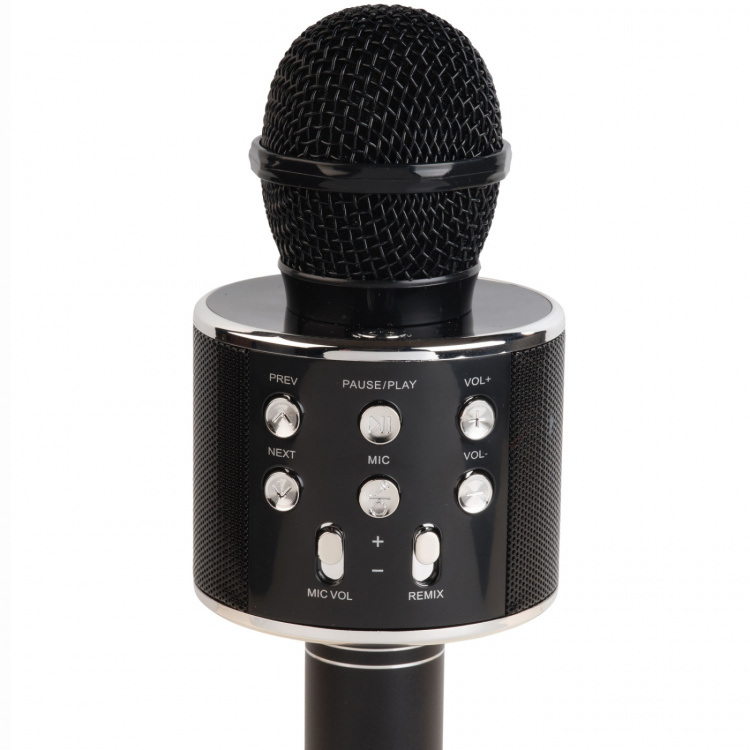 Denver Bluetooth Karaoke Microphone with built-in speaker. Black in colour