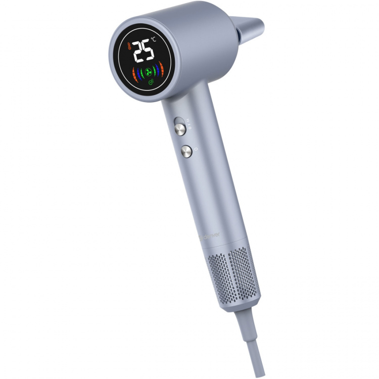 Denver Hairdryer with LED display Silver Denver Hairdryer with LED display Silver