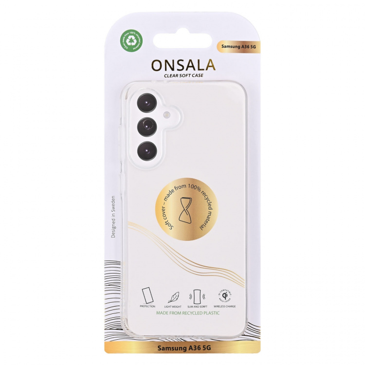 Onsala Phone Case Samsung A36 5G TPU Recycled Transparent