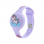 OFKOZ Bracelet Apple Airtag Kids Waterproof Unicorn Purple
