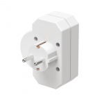 Hama Socket Adapter 3-Way With Switch Adapter White Hama Socket Adapter 3-Way With Switch Adapter White