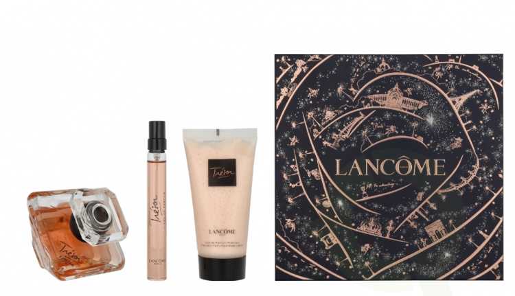 Lancome Tresor Giftset 110 ml Edp Spray 50ml/Edp Spray 10ml/Body Lotion 50ml