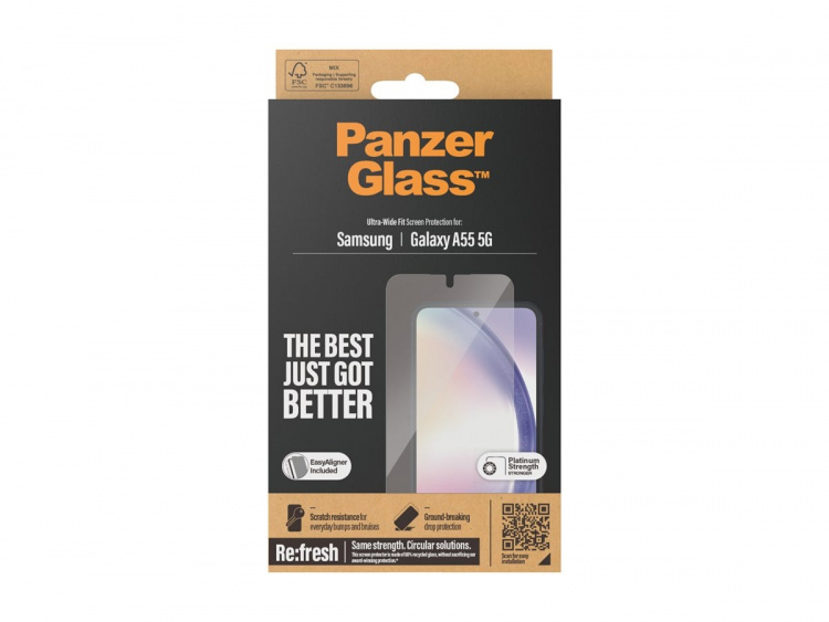 PanzerGlass Screen Protector to the Phone - ultra - wide fit w. EasyAligner PanzerGlass Screen Protector to the Phone - ultra - wide fit w. EasyAligner
