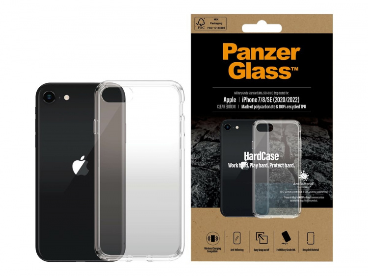 PanzerGlass HardCase Clear Edition Shell Apple iPhone SE (2. generation), SE (3rd generation), Transparent PanzerGlass HardCase Clear Edition Shell Apple iPhone SE (2. generation), SE (3rd generation), Transparent