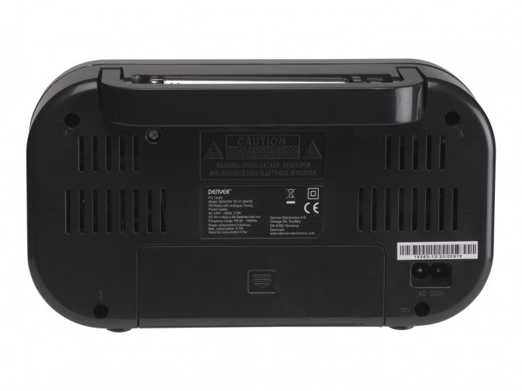 Denver TR-51WHITE Private radio Black white