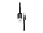 Baseus Cafule USB 2.0 USB Type-C cable 3m Black Grey Baseus Cafule USB 2.0 USB Type-C cable 3m Black Grey