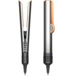 Dyson Airstrait Straightener in nickel and copper