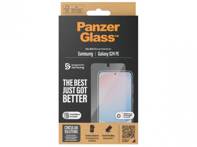 PanzerGlass Screen Protector Samsung Galaxy S24 FE | Ultra-Wide Fit