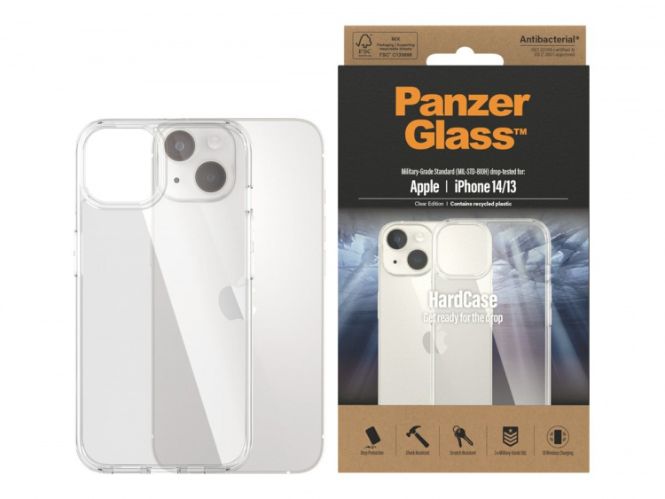PanzerGlass HardCase Shell Apple iPhone 13, 14, Transparent PanzerGlass HardCase Shell Apple iPhone 13, 14, Transparent