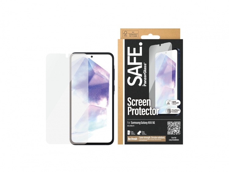 PanzerGlass SAFE. by PanzerGlass Screen Protector Samsung Galaxy A54 5G, Transparent