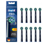 Oral B Pro CrossAction Brush head, Black 10 pcs
