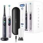 Oral-B iO Series 9S Duo Pack Electric Toothbrushes, Black and Rosé