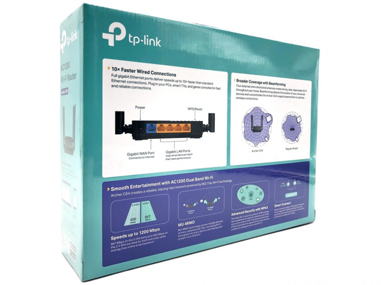 TP-Link Archer C64 V1 wireless router Desktop