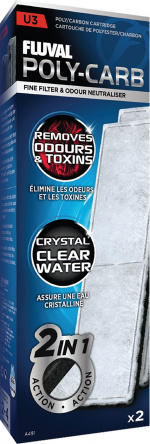 Fluval Poly/Carbon Cartridge 2 pack U3 - (126.2491)