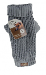 AFP All For Paws - Knitted Dog Sweater Fishermans Grey M 30.5CM - (632.9124)