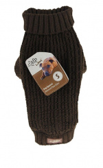 AFP All For Paws - Knitted Dog Sweater Fishermans Brown M 30.5CM - (632.9134)