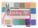 Craft ID Seed bead jewellery making kit, 20 colours beads (CR1400/GE)