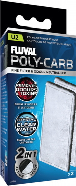 Fluval Poly/Carbon Cartridge 2 pack U2 - (126.2490)
