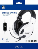 Bigben ﻿Playstation 4 HW Bigben Stereo Gaming Headset v3 (White)