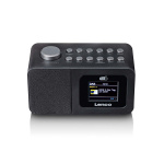 Lenco DAB+/FM Radio alarm clock with colour display, sleep timer, and dual alarm function Black