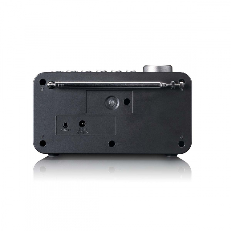 Lenco DAB+/FM Radio alarm clock with colour display, sleep timer, and dual alarm function Black